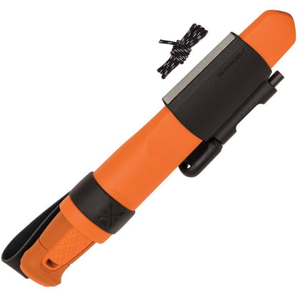 Morakniv Kansbol 4.3" Sandvik Fixed Blade Knife with Survival Kit - Burnt Orange 13913