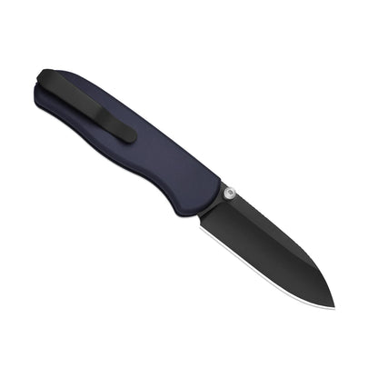 Kizer Drop Bear Zero 3.1" M390 DLC Ultra Dark Blue Aluminium Folding Knife Ki3619BDA2