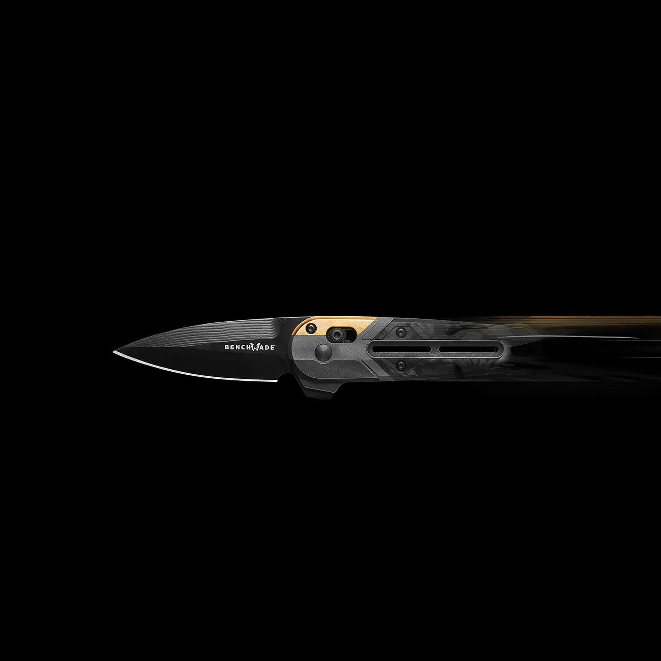 Benchmade 491BK-261 Lowden Limited Gold Class 2.91" Drakkar Damasteel Titanium Carbon Fiber Folding Knife