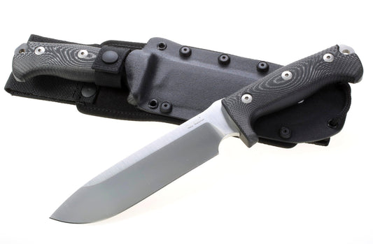 LionSteel M7 7.09" Sleipner Micarta Fixed Blade Knife with Kydex Sheath