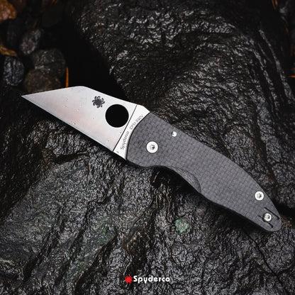 Spyderco MicroJimbo Sprint Run 2.45" CPM S90V Carbon Fiber Folding Knife C264CFP
