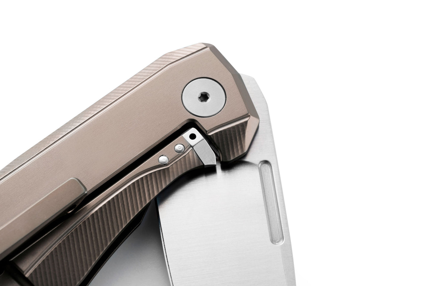 LionSteel Nano 2.56" Magnacut Bronze Titanium Folding Knife NA01 BR