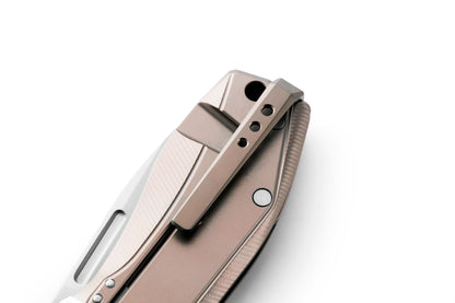 LionSteel Nano 2.56" Magnacut Bronze Titanium Folding Knife NA01 BR