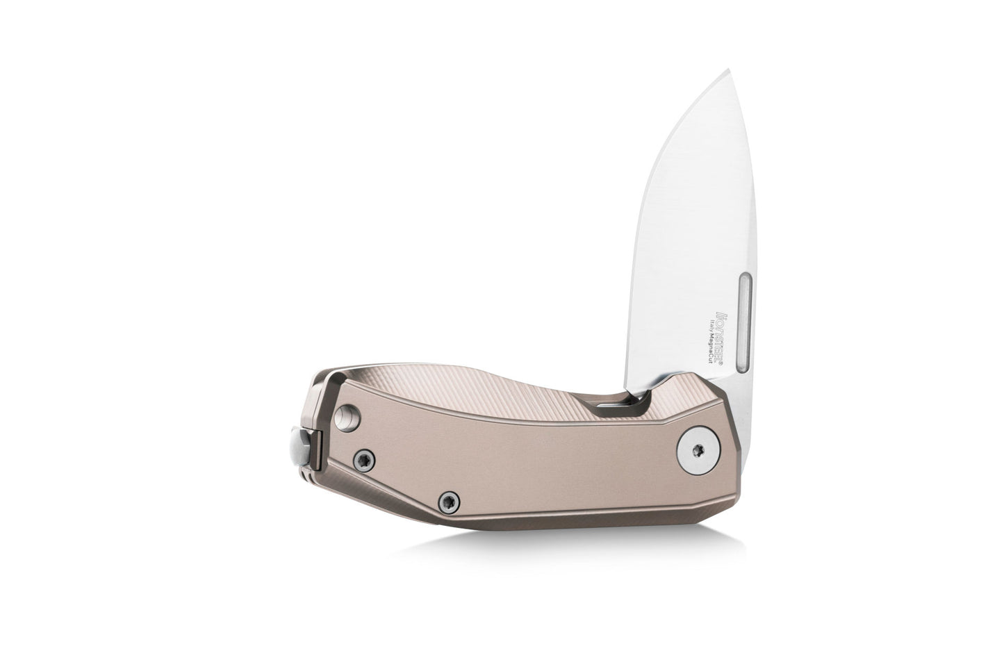 LionSteel Nano 2.56" Magnacut Bronze Titanium Folding Knife NA01 BR