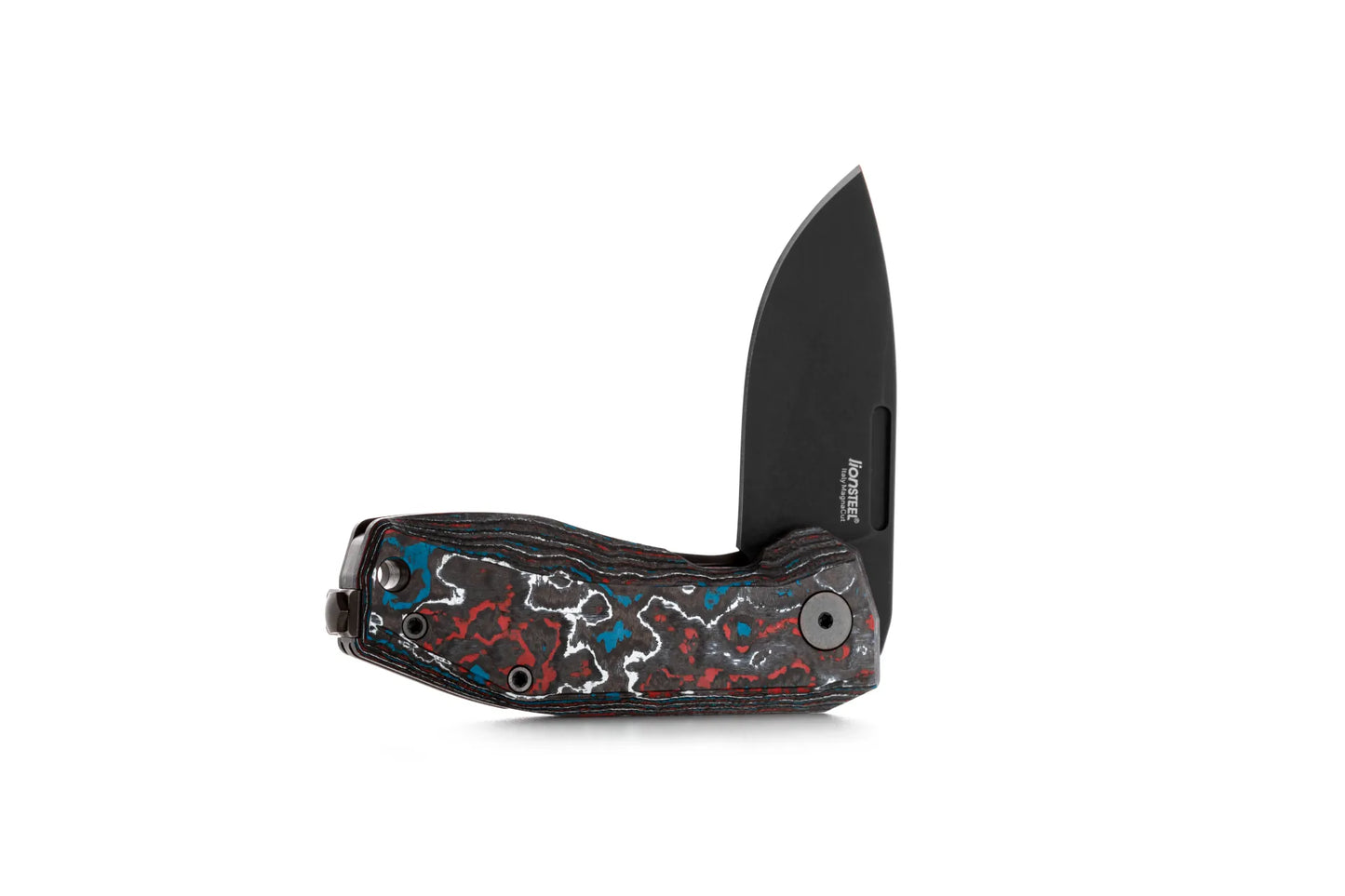 LionSteel Nano 2.56" Magnacut Nebula Fat Carbon Titanium Folding Knife NA01 NB