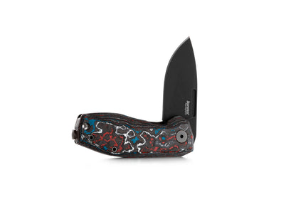 LionSteel Nano 2.56" Magnacut Nebula Fat Carbon Titanium Folding Knife NA01 NB