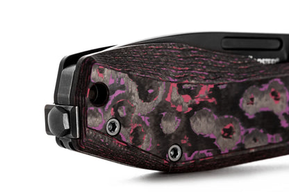 LionSteel Nano 2.56" Magnacut Purple Haze Fat Carbon Titanium Folding Knife NA01 PH