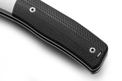 LionSteel NiNi 2.68" M390 Black G10 Titanium Folding Knife NN2 GBK