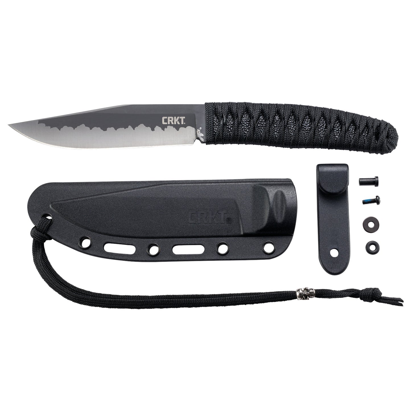 CRKT Nishi 4.42" 8Cr13MoV Ti-Nitride Fixed Blade Knife by Lucas Burnley 2290