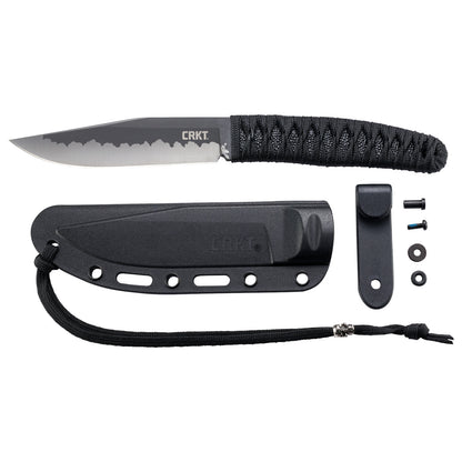 CRKT Nishi 4.42" 8Cr13MoV Ti-Nitride Fixed Blade Knife by Lucas Burnley 2290