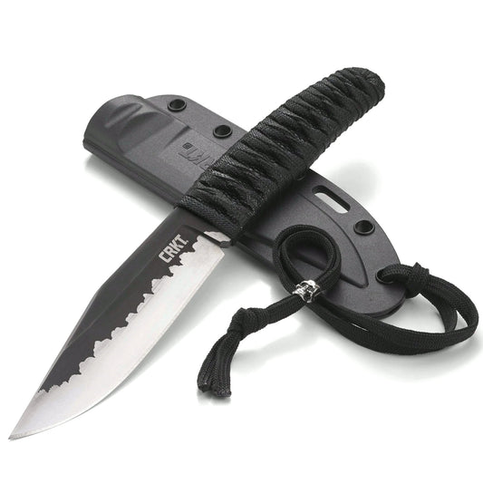 CRKT Nishi 4.42" 8Cr13MoV Ti-Nitride Fixed Blade Knife by Lucas Burnley 2290
