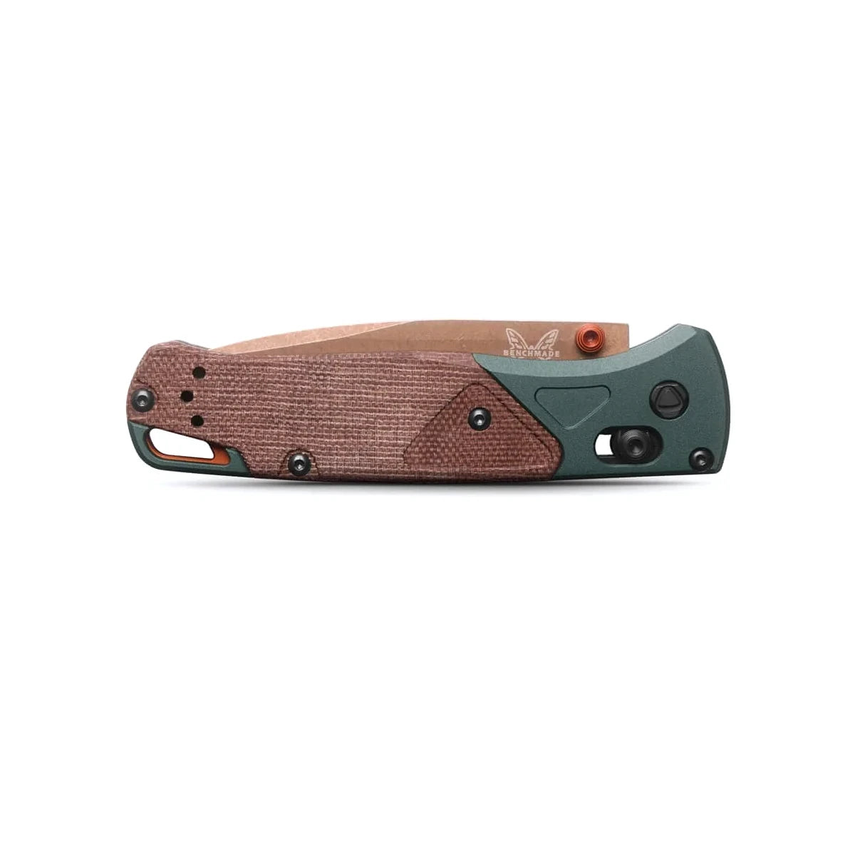 Benchmade 535FE-2602 Bugout 3.24" CPM-S90V Taiga Green Aluminium/Micarta Folding Knife