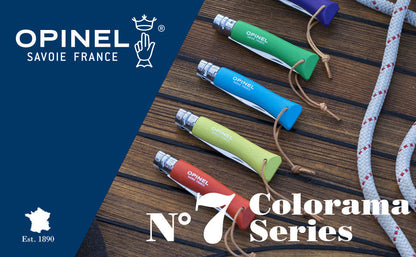 Opinel No.7 Colorama Trekking 3.07" Purple Stainless Folding Knife - Made in France