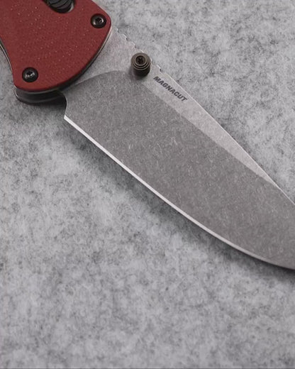 Benchmade 15090-01 SlipRidge 3.5" Magnacut Rust Orange G10 Folding Knife
