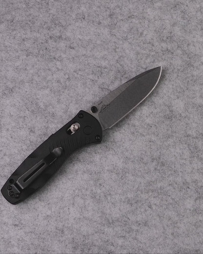 Benchmade 585 Osborne Mini Barrage 2.91" 154CM A/O Folding Knife with Black Valox Handle