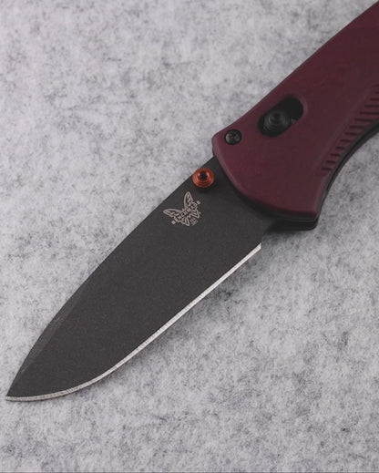Benchmade 585BK-04 Osborne Mini Barrage 2.91" CPM-S30V Cerakote A/O Folding Knife with Redstone Richlite Handle