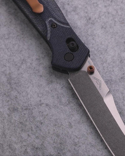Benchmade 940-04 Osborne 3.4" M390 Denim Micarta Folding Knife