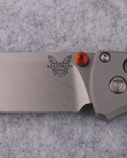 Benchmade 535-09 Bugout 3.24" CPM-S90V Folding Knife with Aluminium / Redstone Richlite Handle