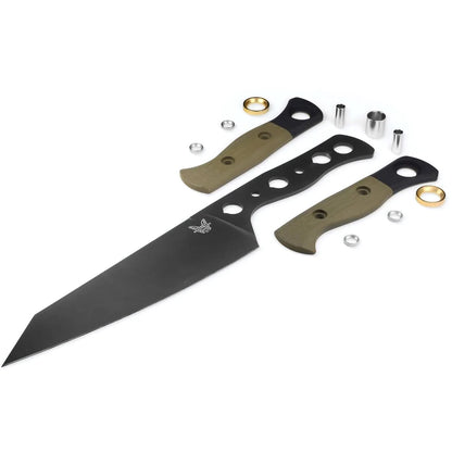 Benchmade Wildcoast 4070BK-01 6.83" CPM-154 DLC OD Green/Black G10 Fixed Blade Knife with Sheath