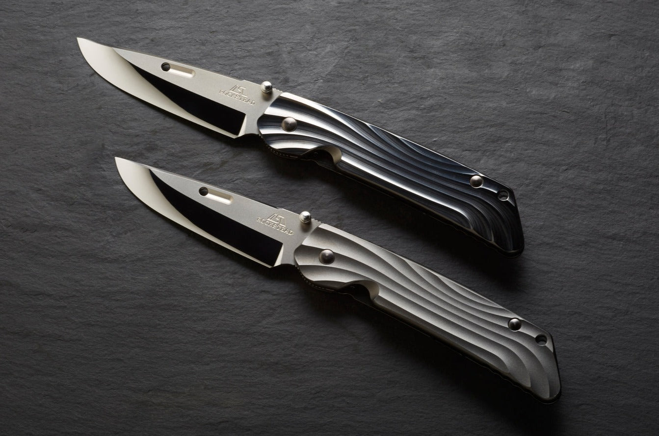 Rockstead HIGO II TI-ZDP (S) 3.5" Polished ZDP189 Folding Knife with Shiny DLC Titanium Handle