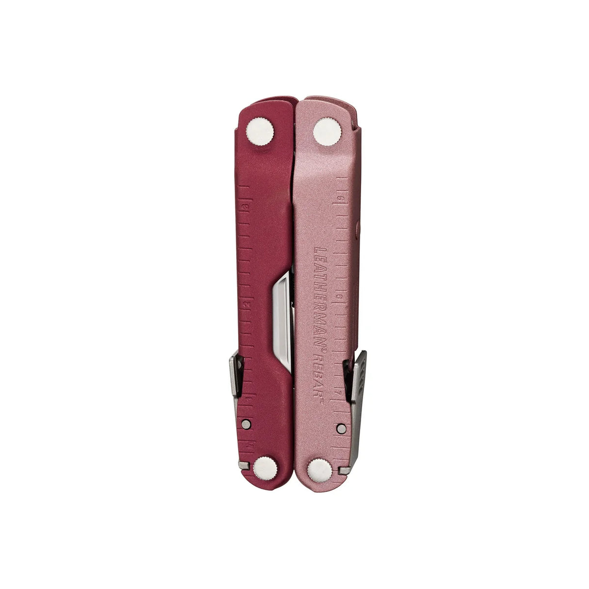 Leatherman Rebar Heathered Cranberry 4" Multi Tool 17 Functions