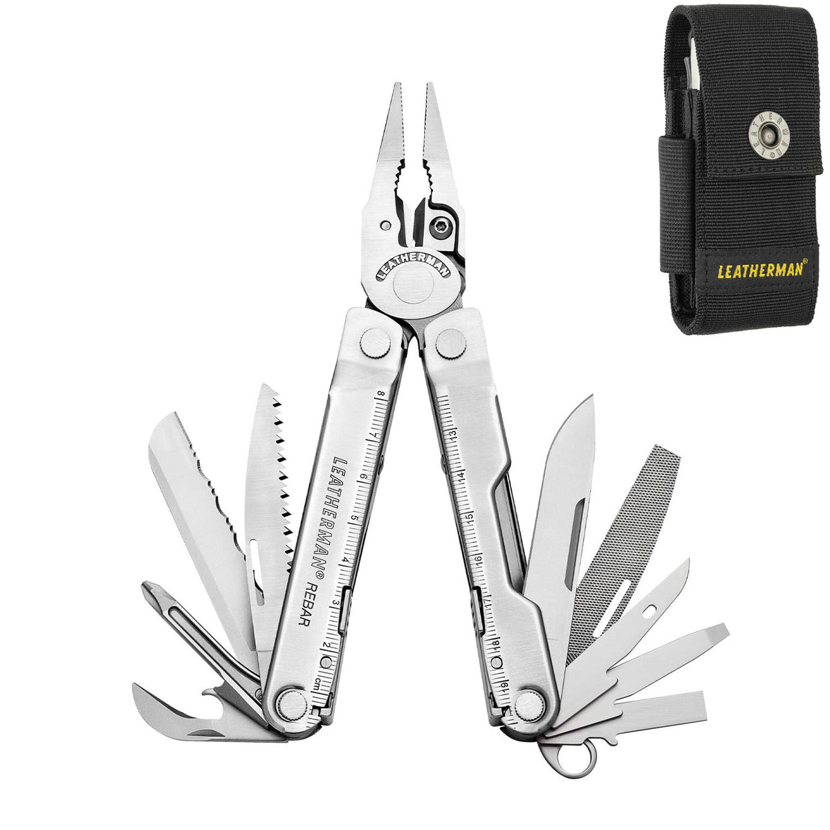 Leatherman Rebar Stainless 4" Multi Tool with Nylon Sheath