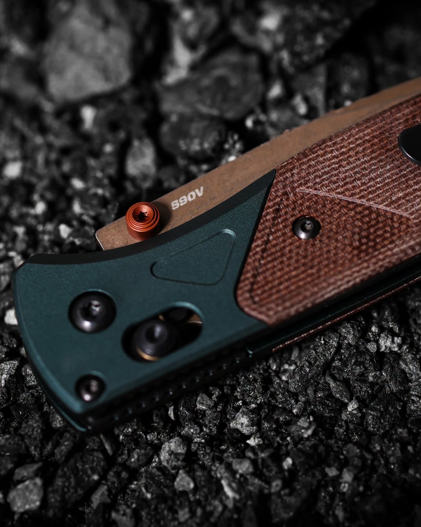 Benchmade 535FE-2602 Bugout 3.24" CPM-S90V Taiga Green Aluminium/Micarta Folding Knife