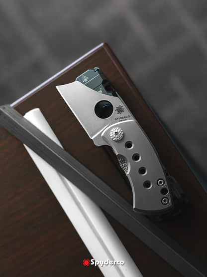 Spyderco McBee 1.52" CTS XHP Titanium Folding Knife - Jonathan McNees Design C236TIP