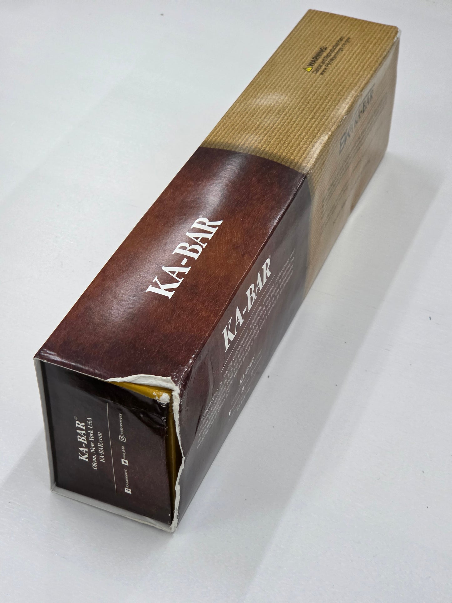 TORN BOX SALE: KA-BAR Becker Campanion 5.25" Fixed Blade Knife with Kydex Sheath BK2 (Torn Box)