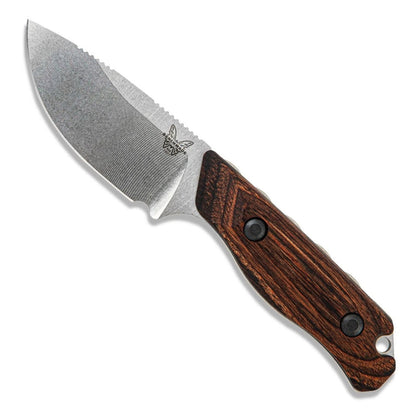 Benchmade 15016-2 Hidden Canyon Hunter 2.67" CPM-S30V Dymondwood Handle Fixed Blade Knife Leather Sheath