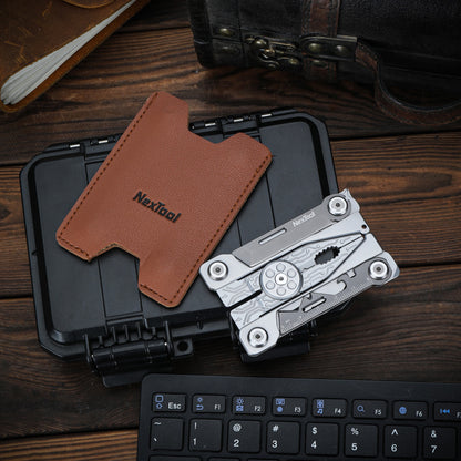 NexTool Silver Blade Credit-Card Multi-Tool with 15 Functions