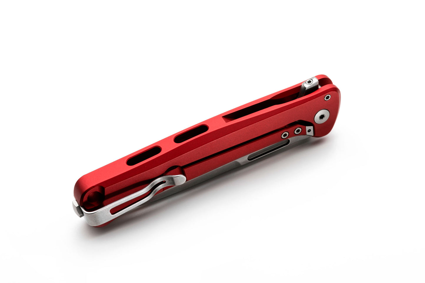 LionSteel Skinny 3.31" Magnacut Red Aluminium Micarta Folding Knife SK01A RS
