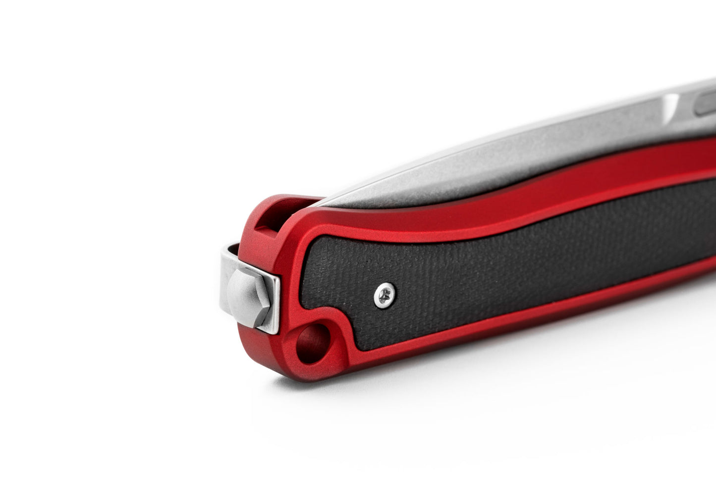 LionSteel Skinny 3.31" Magnacut Red Aluminium Micarta Folding Knife SK01A RS