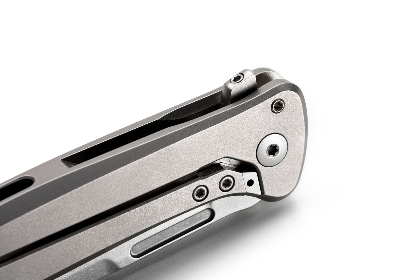 LionSteel Skinny 3.31" Magnacut Grey Titanium Carbon Fiber Folding Knife SK01 GY