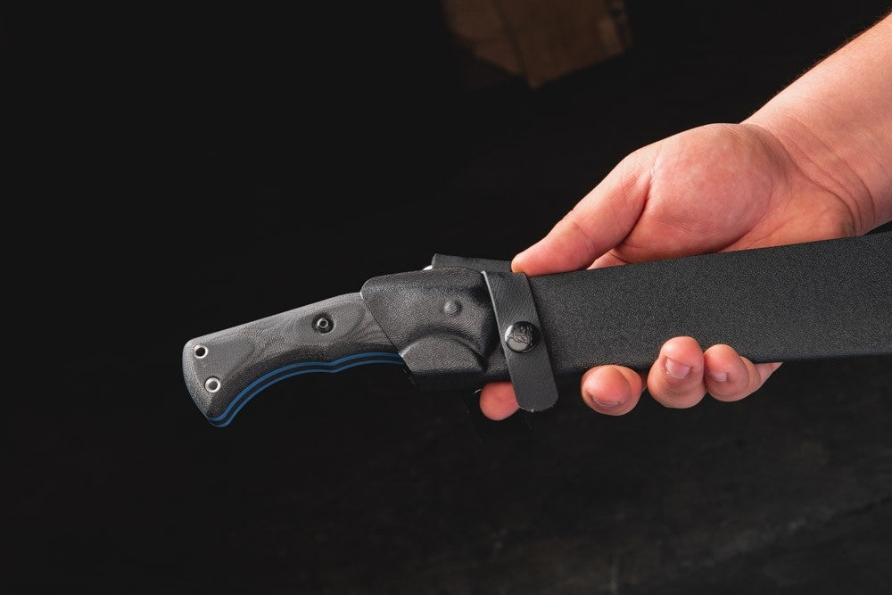 TOPS Storm Vector 12.63" Sniper Gray G10 Fixed Blade Knife Kydex Sheath SVEC-02