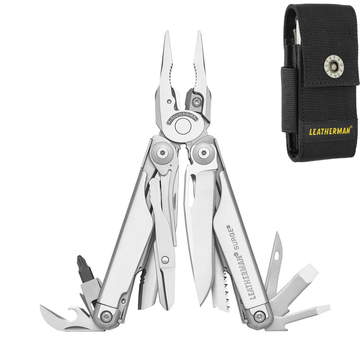 Leatherman Surge Stainless 4.5" Multi Tool 21 Functions with Nylon Sheath