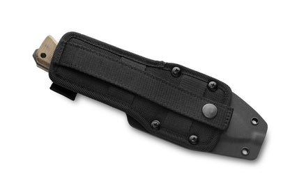 LionSteel T4 4.09" Black PVD CPM 3V Green Canvas Micarta Fixed Blade Knife Kydex Sheath