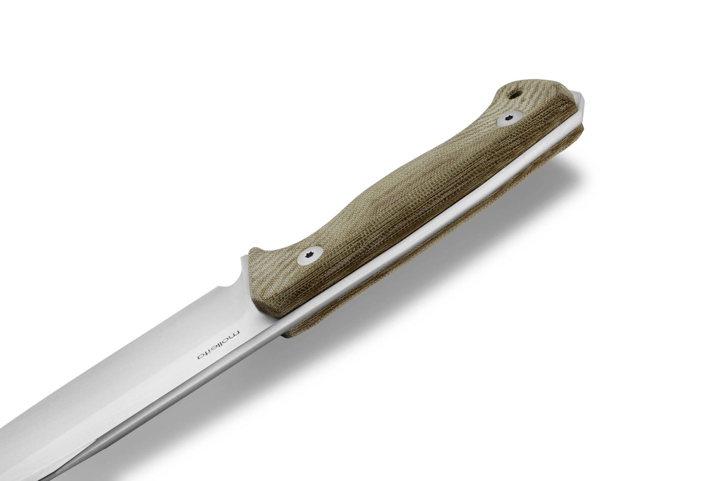 LionSteel T6 3V CVG 5.83" CPM 3V Green Canvas Micarta Fixed Blade Knife with Kydex Sheath