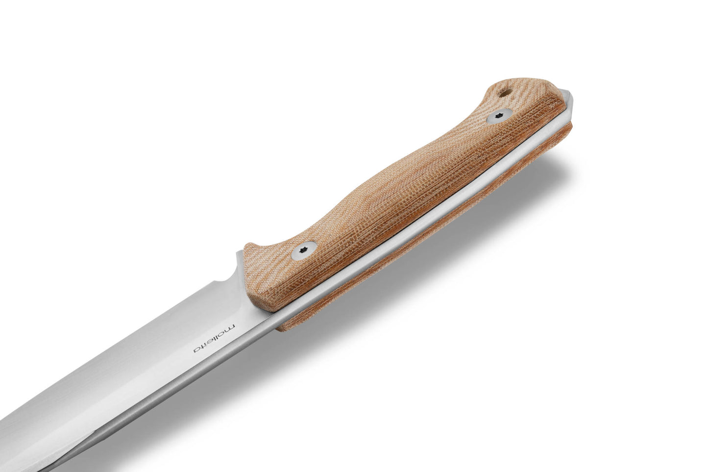 LionSteel T6 3V CVN 5.83" CPM 3V Natural Canvas Micarta Fixed Blade Knife with Kydex Sheath