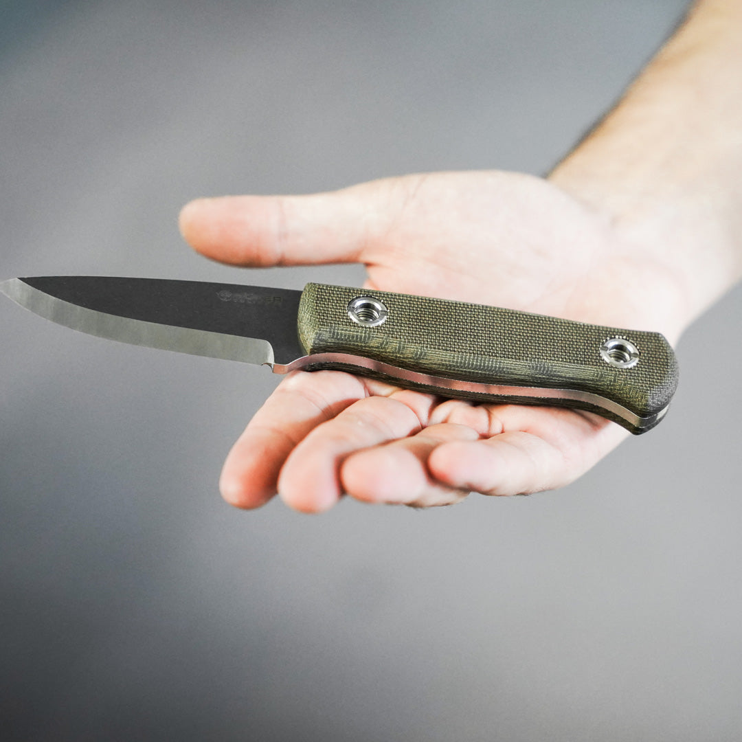 Boker Solingen Vigtig vs Wild 3.35" Magnacut Micarta Fixed Blade Knife - Made in Germany