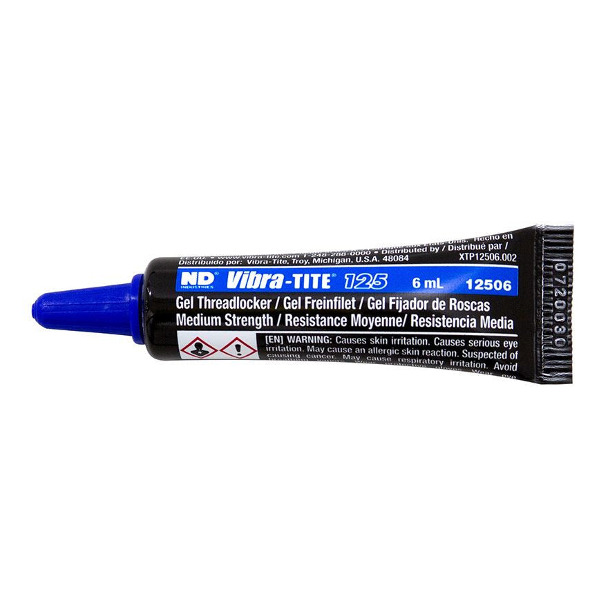 Vibra-Tite 125 Blue Medium Strength Threadlocker Gel 6ml