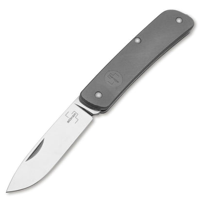 Boker Plus Tech-Tool 2.76" Sandvik 12C27 Titanium Slipjoint Folding Knife 01BO807