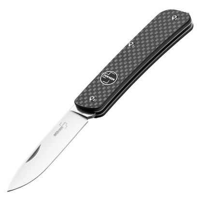 Boker Plus Tech-Tool 2.8" Sandvik 12C27 Carbon Fiber Slipjoint Knife 01BO821