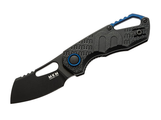 MKM Isonzo 1.93" N690 Black Cleaver Folding Knife - Jesper Voxnæs Design