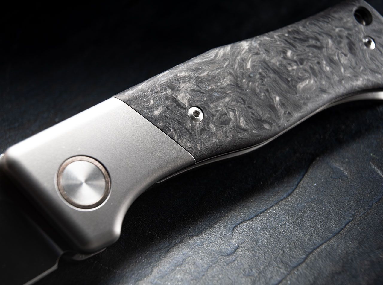 Boker Plus Collection 2021 Rexford Limited 3.46" M390 Marbled Carbon Fiber Titanium Folding Knife 01BO2021