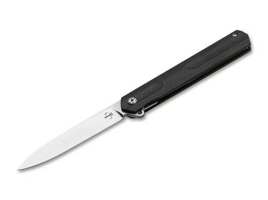Boker Kyoto 3.46" D2 Stonewashed G10 Folding Knife 01BO241