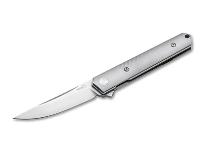 Boker Plus Mini Kwaiken Flipper 3" D2 IKBS Titanium Folding Knife 01BO267