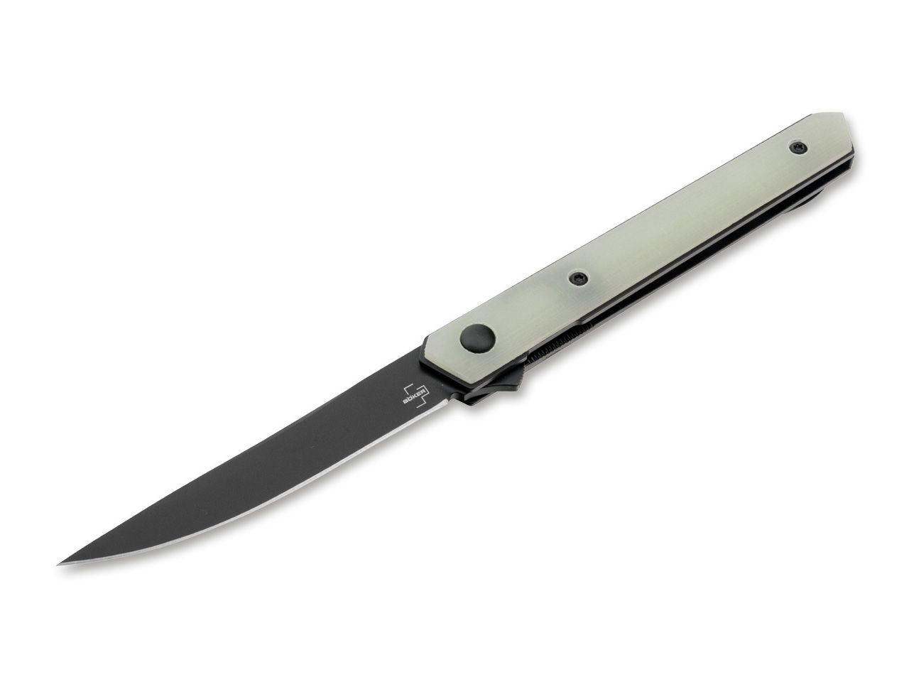 Boker Plus Kwaiken Air Mini 3.07" Black VG-10 IKBS Jade G10 Folding Knife 01BO331