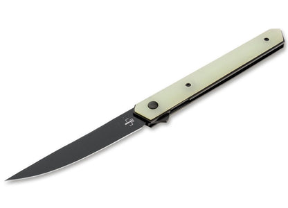 Boker Plus Kwaiken Air 3.54" Black VG-10 IKBS Jade G10 Folding Knife 01BO343