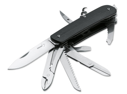 Boker Plus Tech-Tool City 4 Black G-10 Multi Tool Knife 01BO806